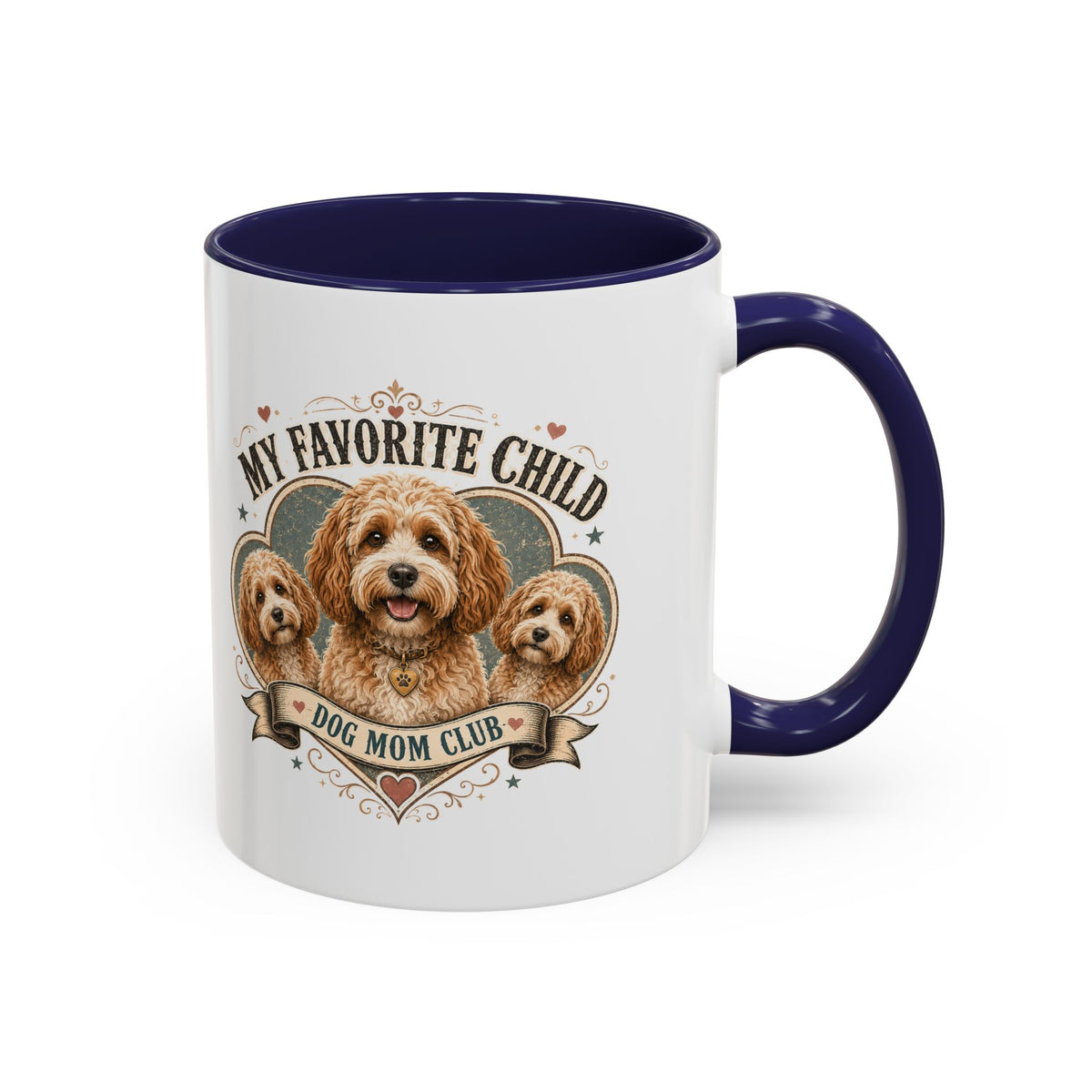 Milo Bailey Dog Dad Mom Dog Mom Club Coffee Mug — “My Favorite Child” Cute Labradoodle Gift