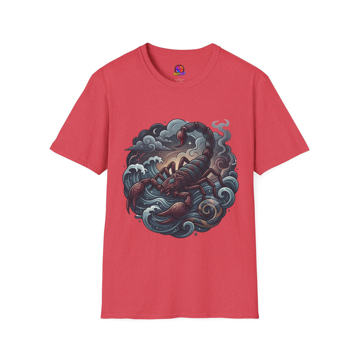 Scorpion Wave T-Shirt — Nautical Tattoo-Inspired Sea Scorpion Design