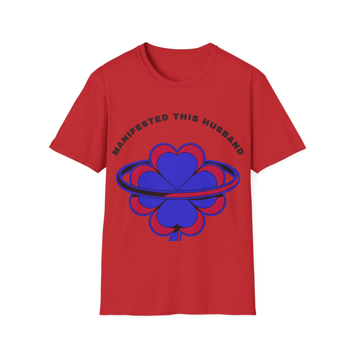 Manifested This Husband T-Shirt — Psychedelic Four-Leaf Clover Graphic Tee - Trending Now - September 2026