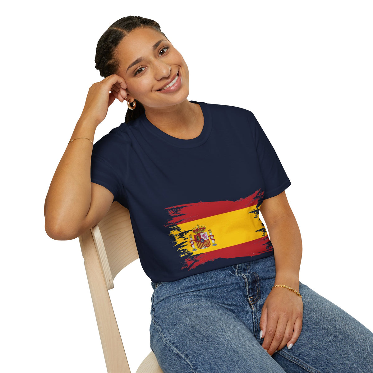 Spain Flag T-Shirt — Distressed Spanish Flag Graphic Tee