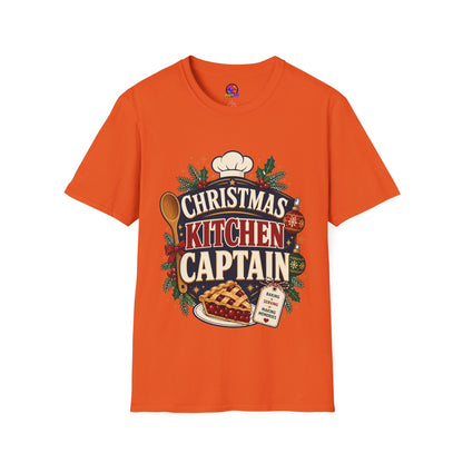 Christmas Kitchen Captain T-Shirt — Festive Holiday Cooking Tee