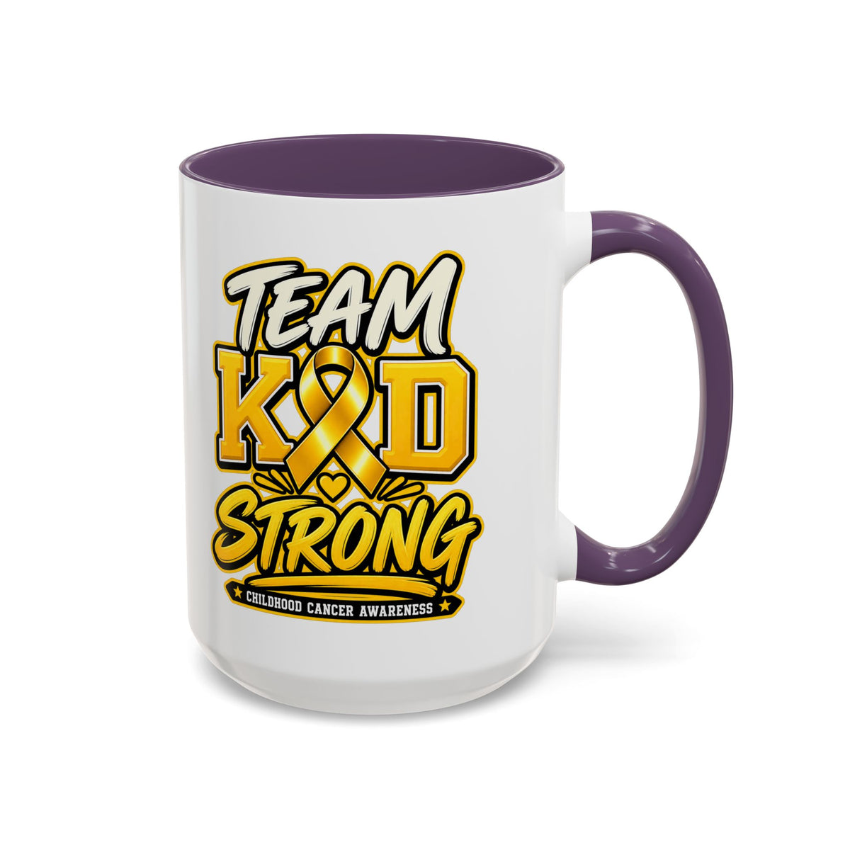 Team KID Strong Childhood Cancer Awareness Coffee Mug