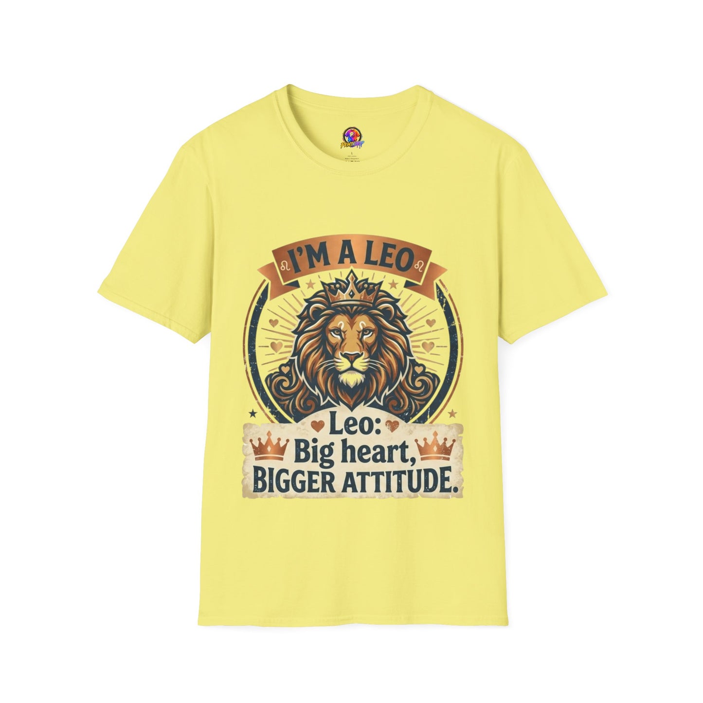 Leo Zodiac T-Shirt — "I’m a Leo: Big Heart, Bigger Attitude"