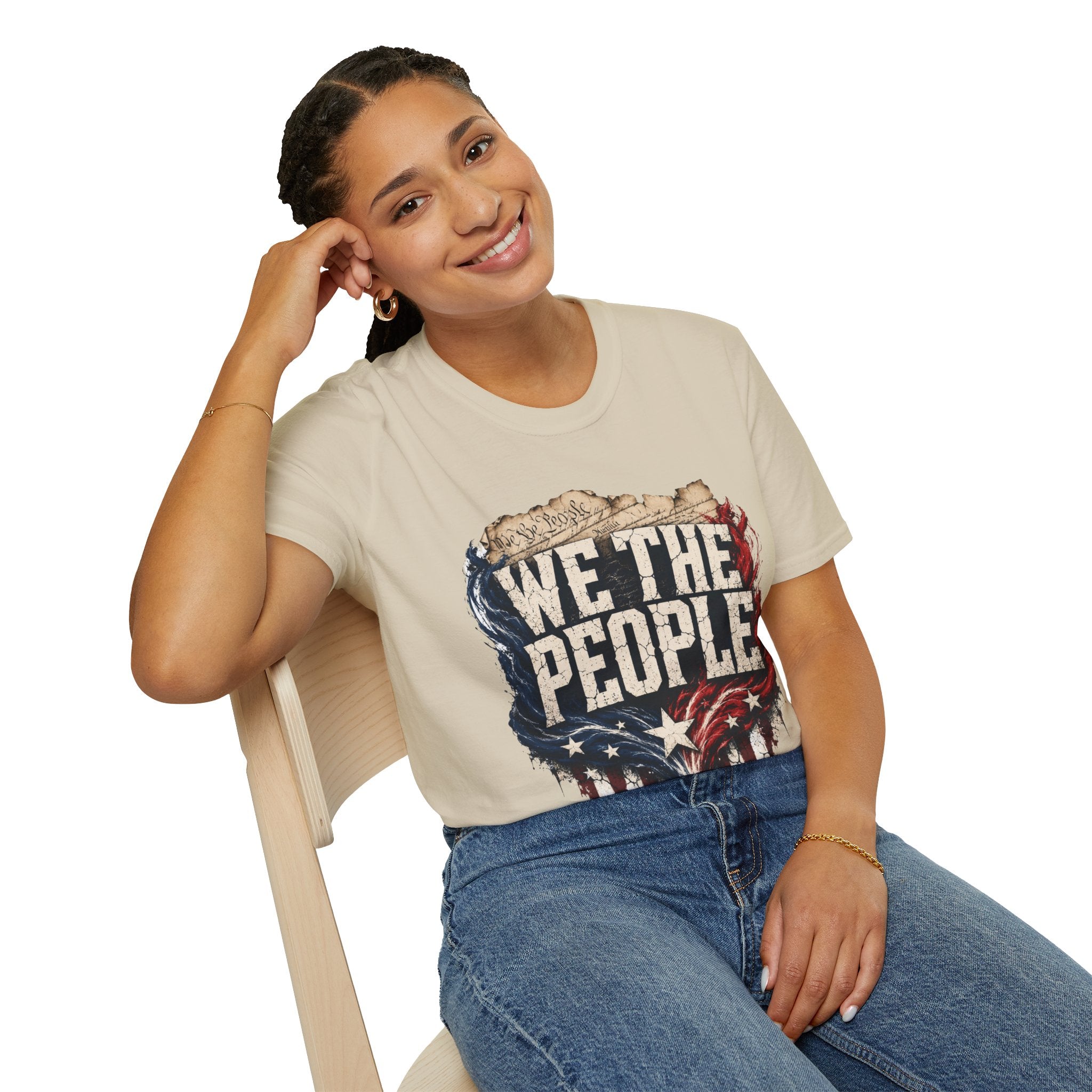 We The People T‑Shirt — Patriotic Americana Tee with ‘We The People’ Design