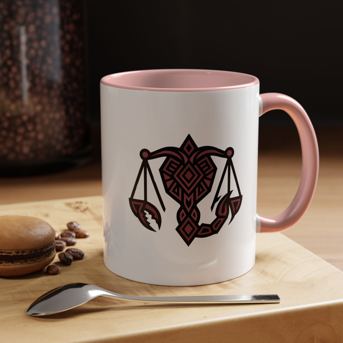 Scorpio Zodiac Scales Coffee Mug — Zodiac Balance Accent Mug