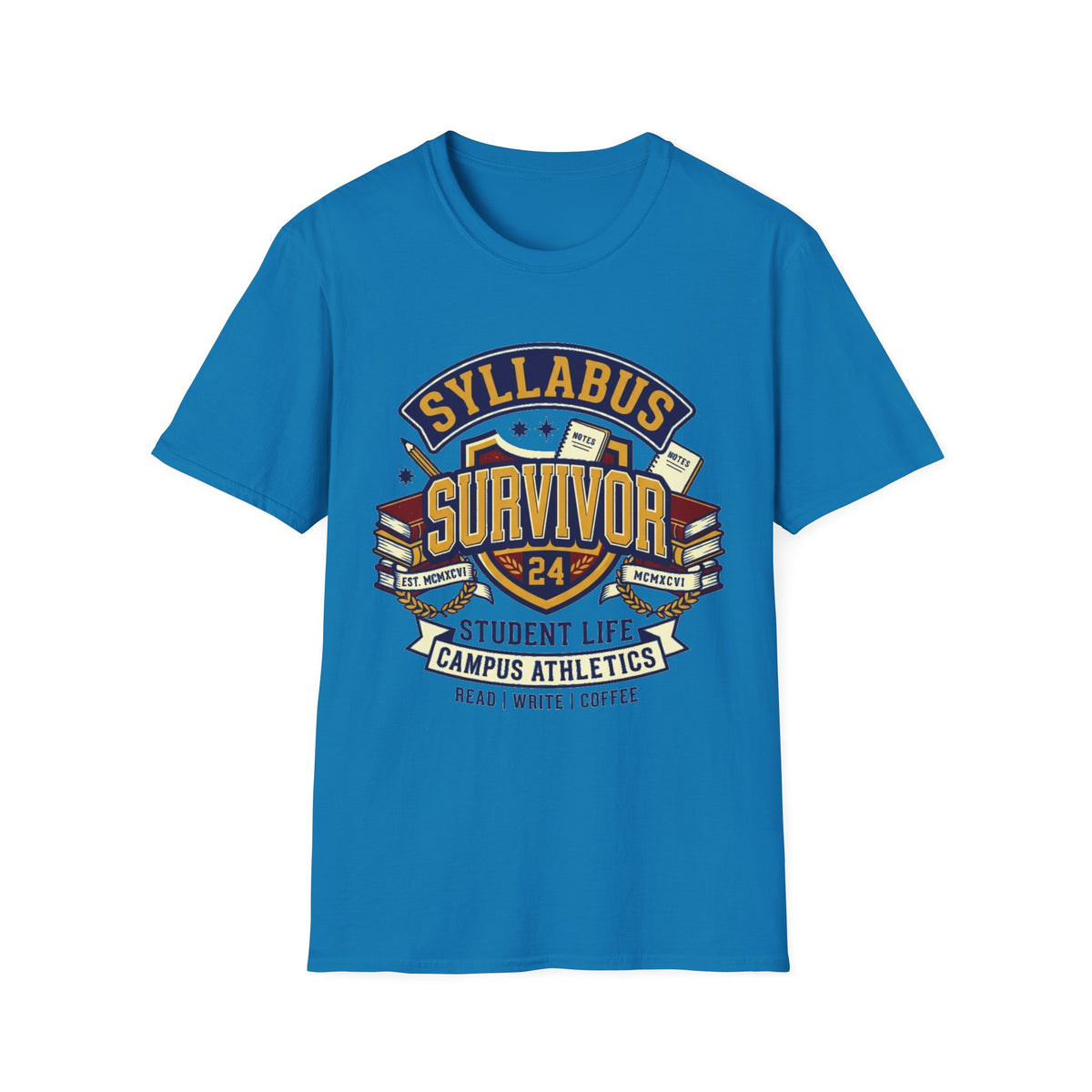 Syllabus Survivor T‑Shirt — College Student Graduation & Back-to-School Tee - Trending Now - August 2026