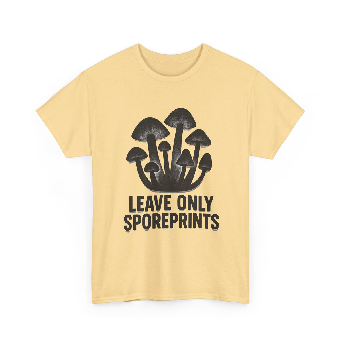 Mushroom Tee — "Leave Only Sporeprints" Eco Nature Graphic Shirt - Trending Now - August 2026