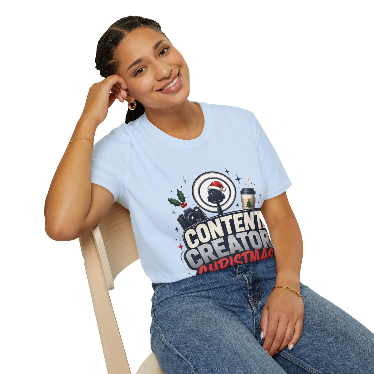 Content Creator Christmas T-Shirt