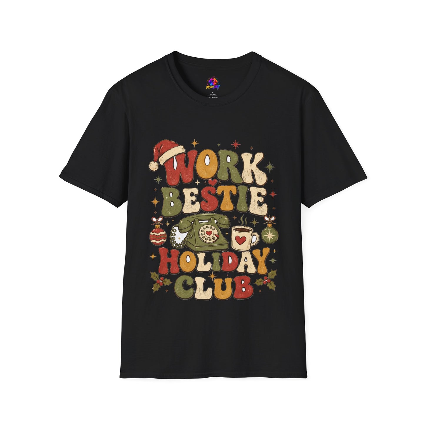 Work Bestie Holiday Club T-Shirt