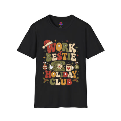 Work Bestie Holiday Club T-Shirt