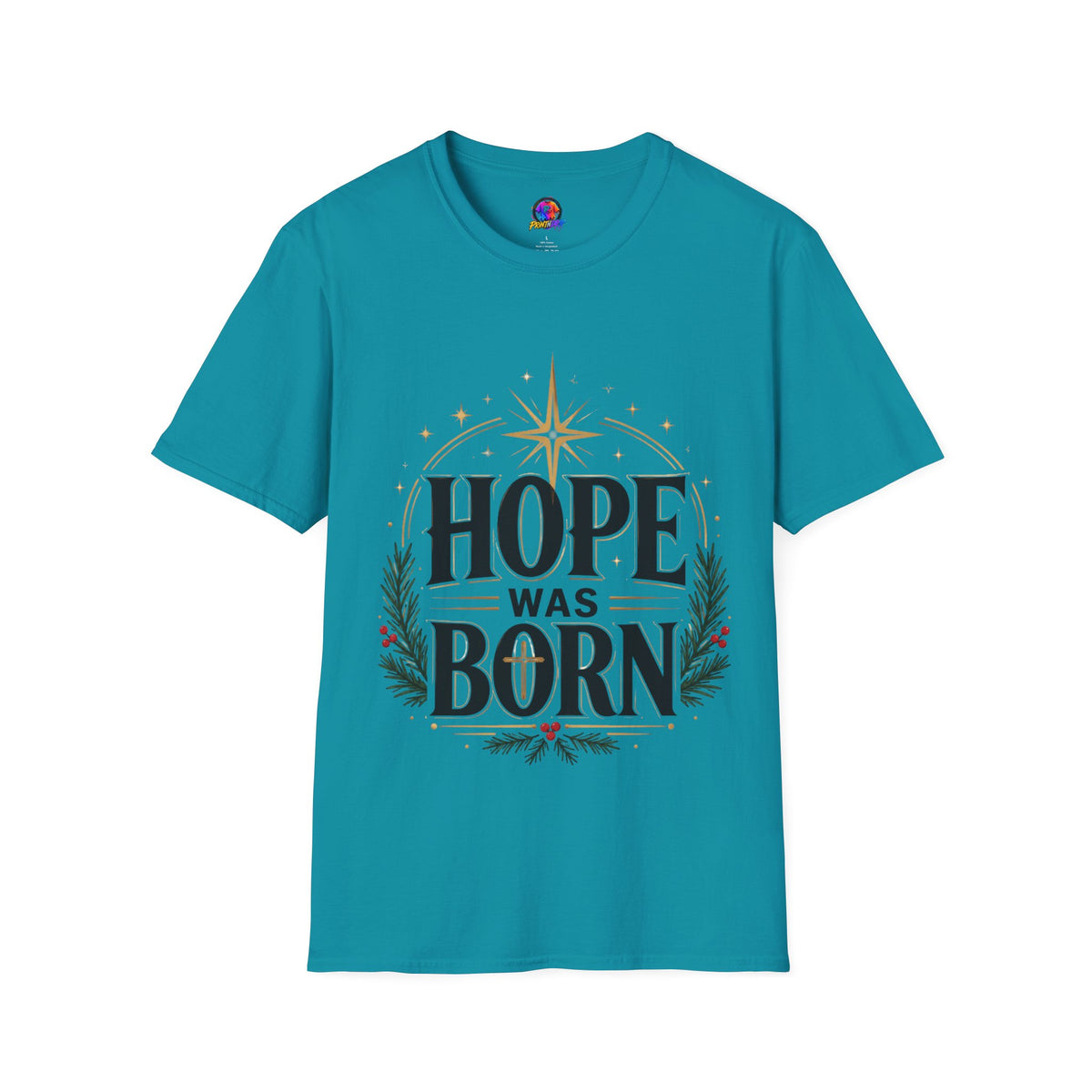 Hope Was Born T‑Shirt — Christmas Nativity Star Holiday Tee