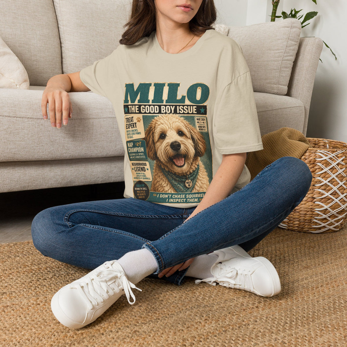 Milo 'The Good Boy Issue' Dog Magazine T-Shirt