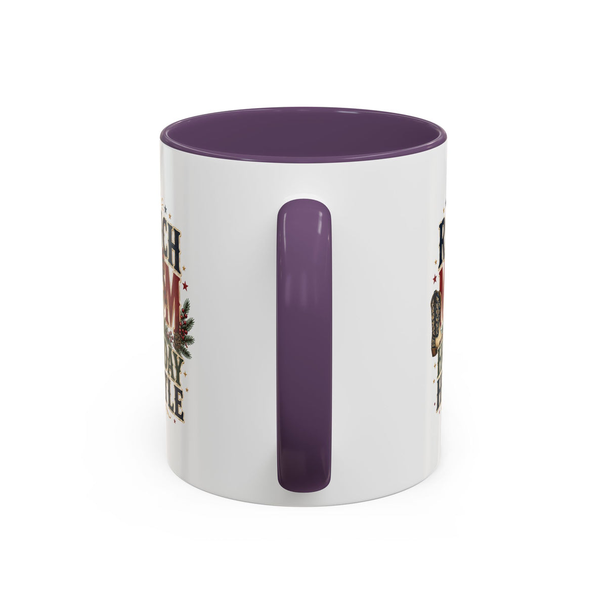 Modern Day Christmas Ranch Mom Holiday Hustle Accent Coffee Mug