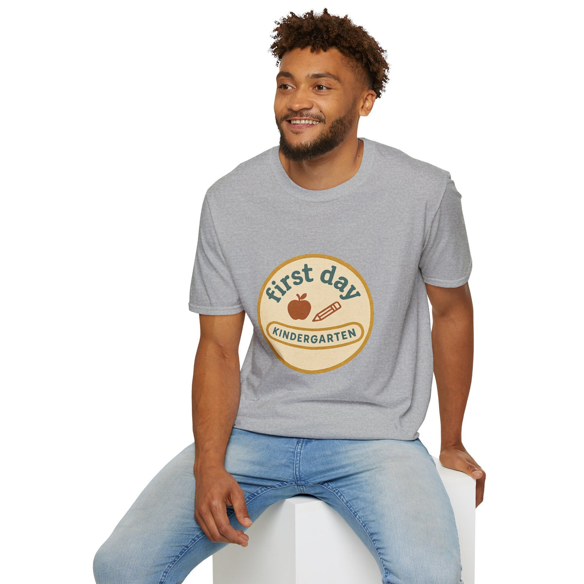 First Day Kindergarten Badge T-Shirt — Cute Back-to-School Tee for Teachers & Parents - Trending Now - August 2026