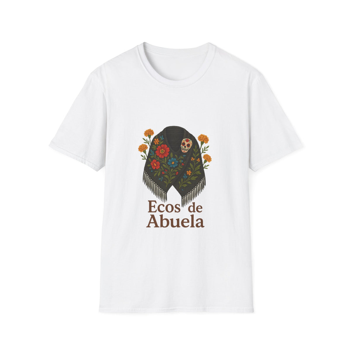 'Ecos de Abuela' Floral Graphic T-Shirt — Spanish Grandma Gift - Trending Now - October 2026
