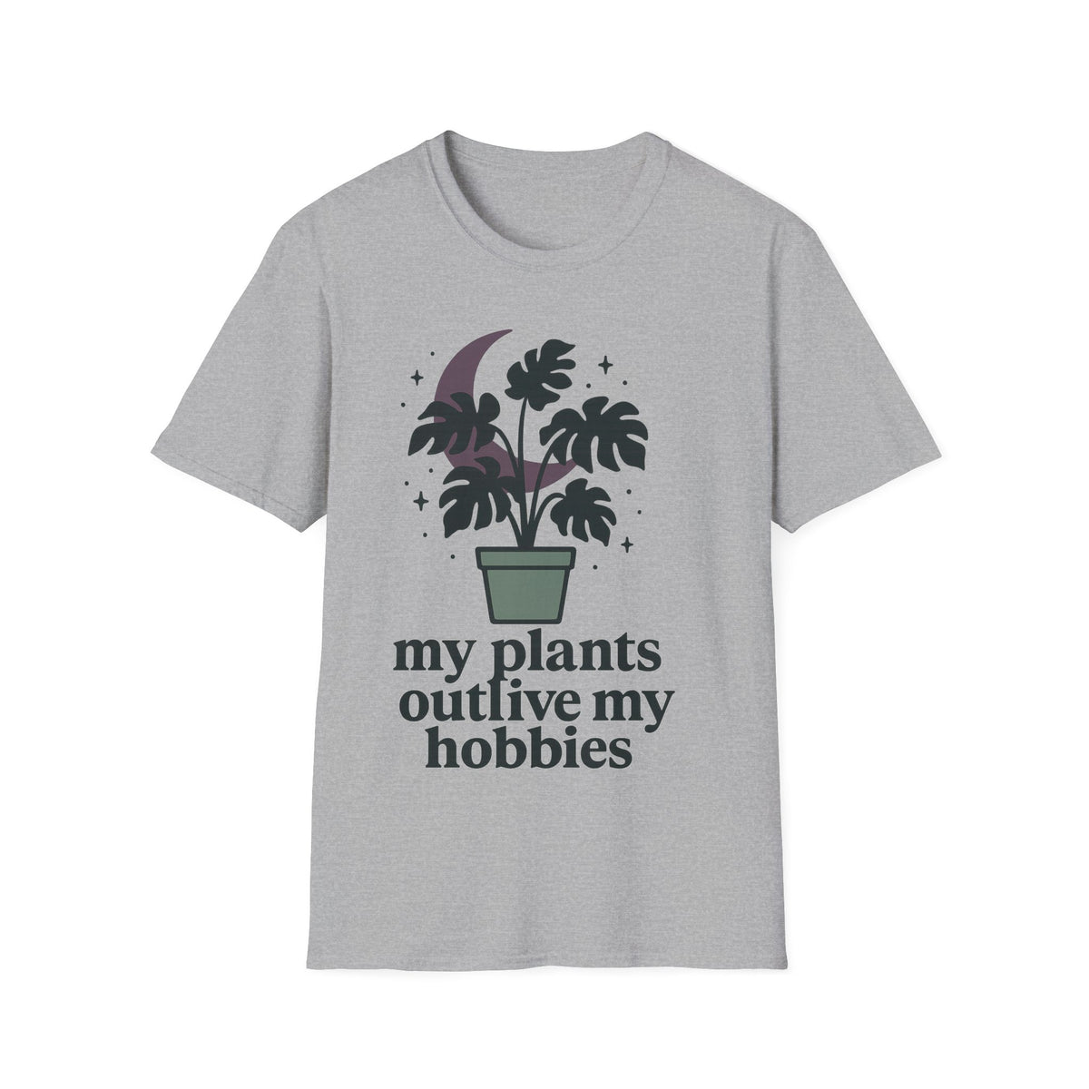 Botanical Moon Plant T-Shirt — “Plants Make Me Happy” Graphic Tee - Trending Now - September 2026