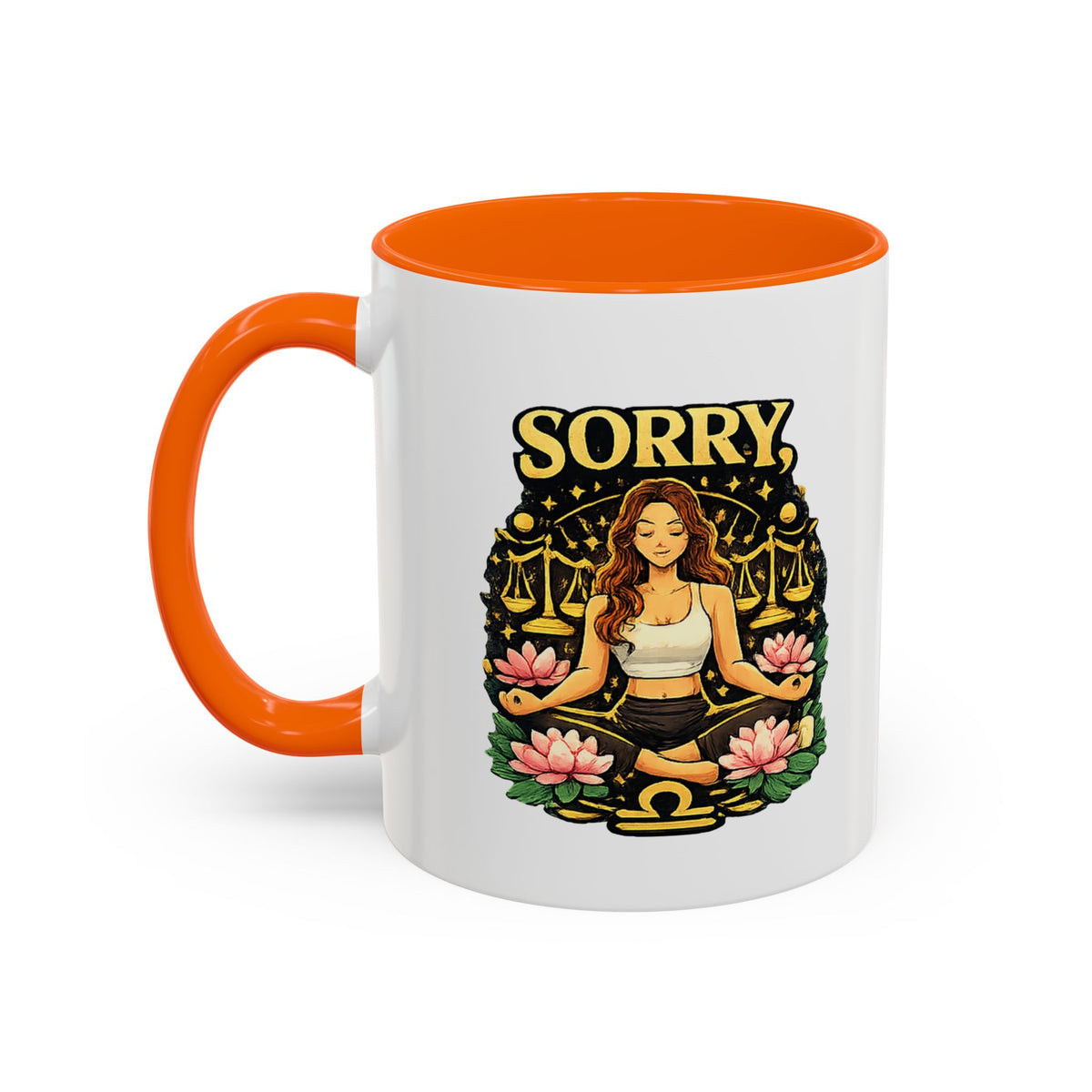 Libra Zodiac Accent Coffee Mug