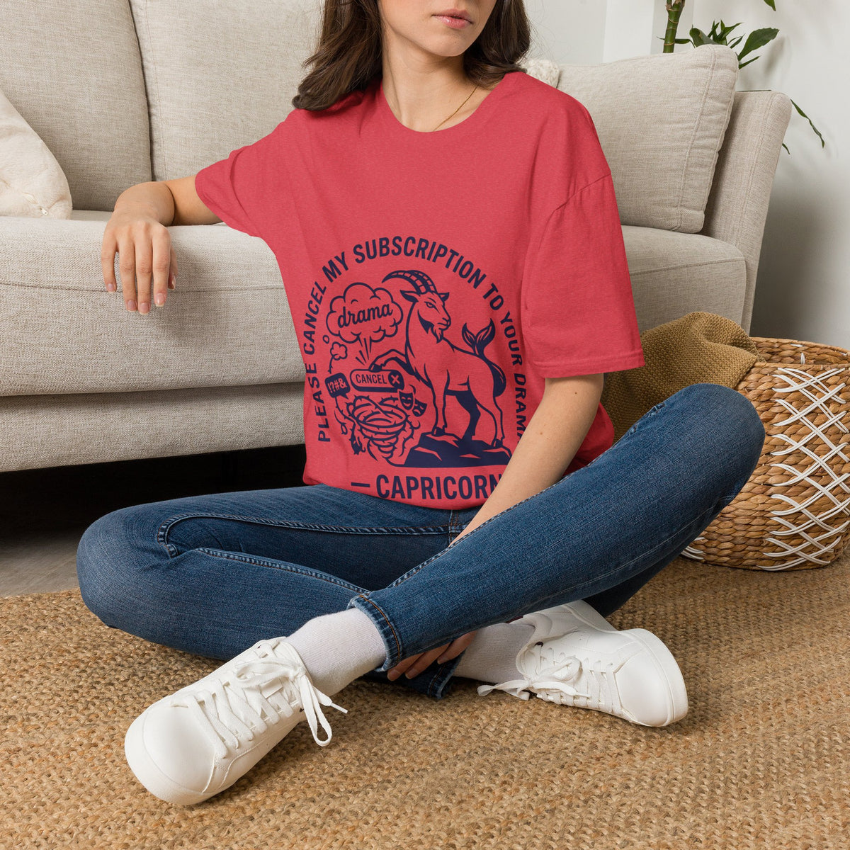 Capricorn Zodiac Tee — "Cancel My Subscription to Your Drama" Horoscope Shirt