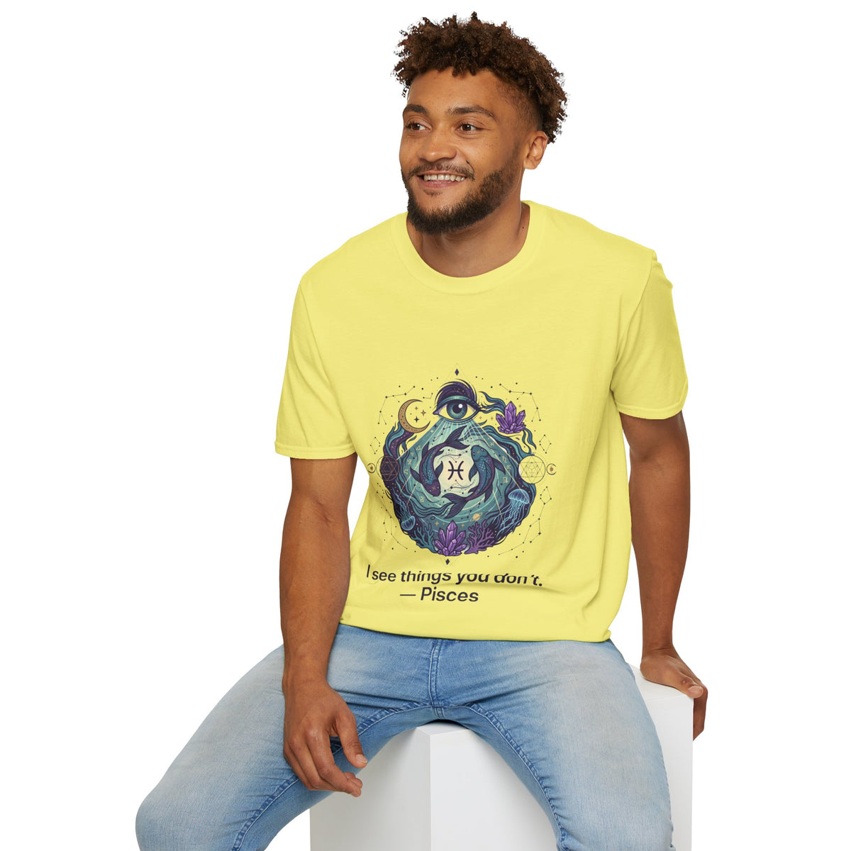 Pisces Mystic T-Shirt — 'I See Things You Don't' Astrology Tee