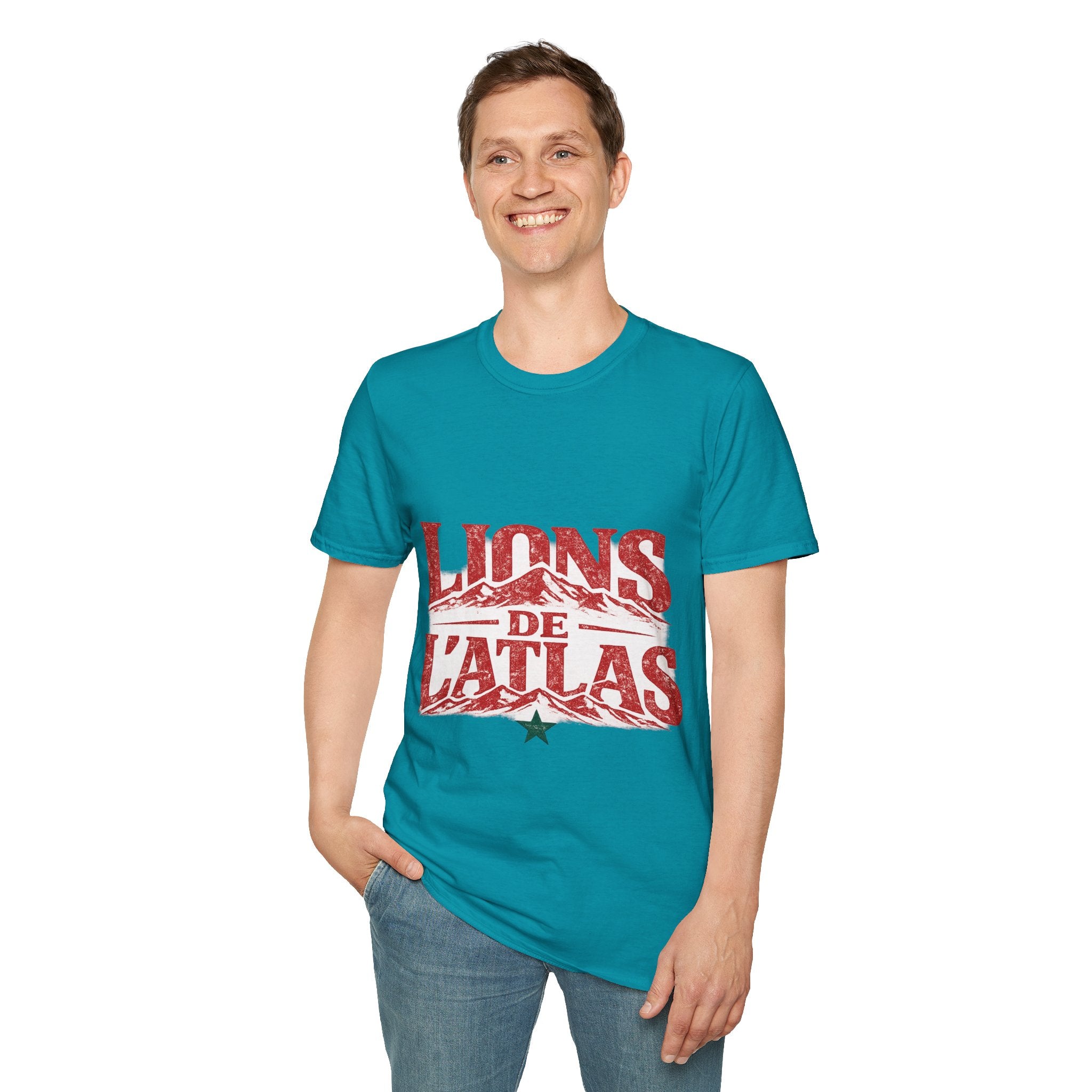 Morocco Lions de Atlas T-Shirt — Vintage Moroccan Atlas Mountain Graphic Tee