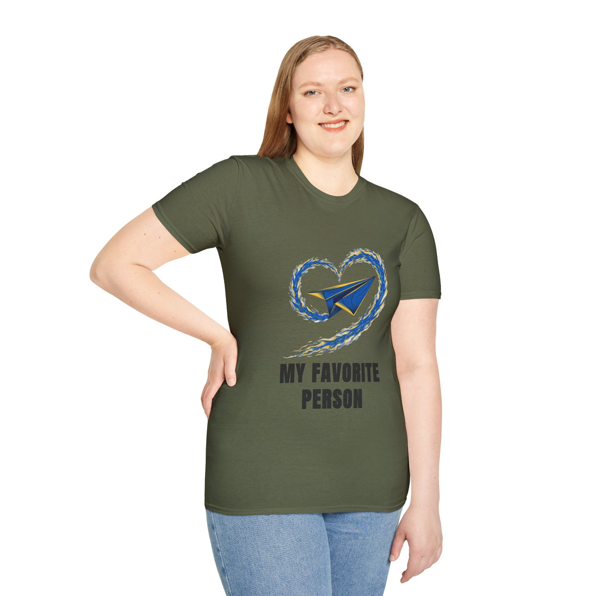 Paper Plane Heart T-Shirt — “My Favorite Person” Graphic Tee - Trending Now - August 2026