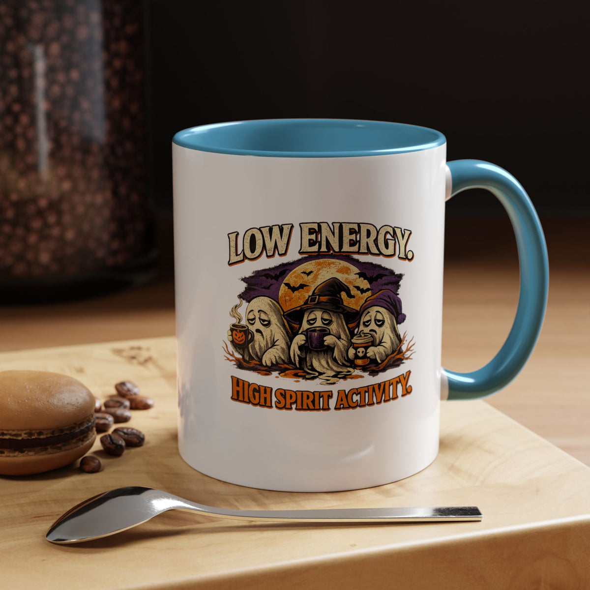 Halloween  Low Energy High Spirit  Accent Coffee Mug