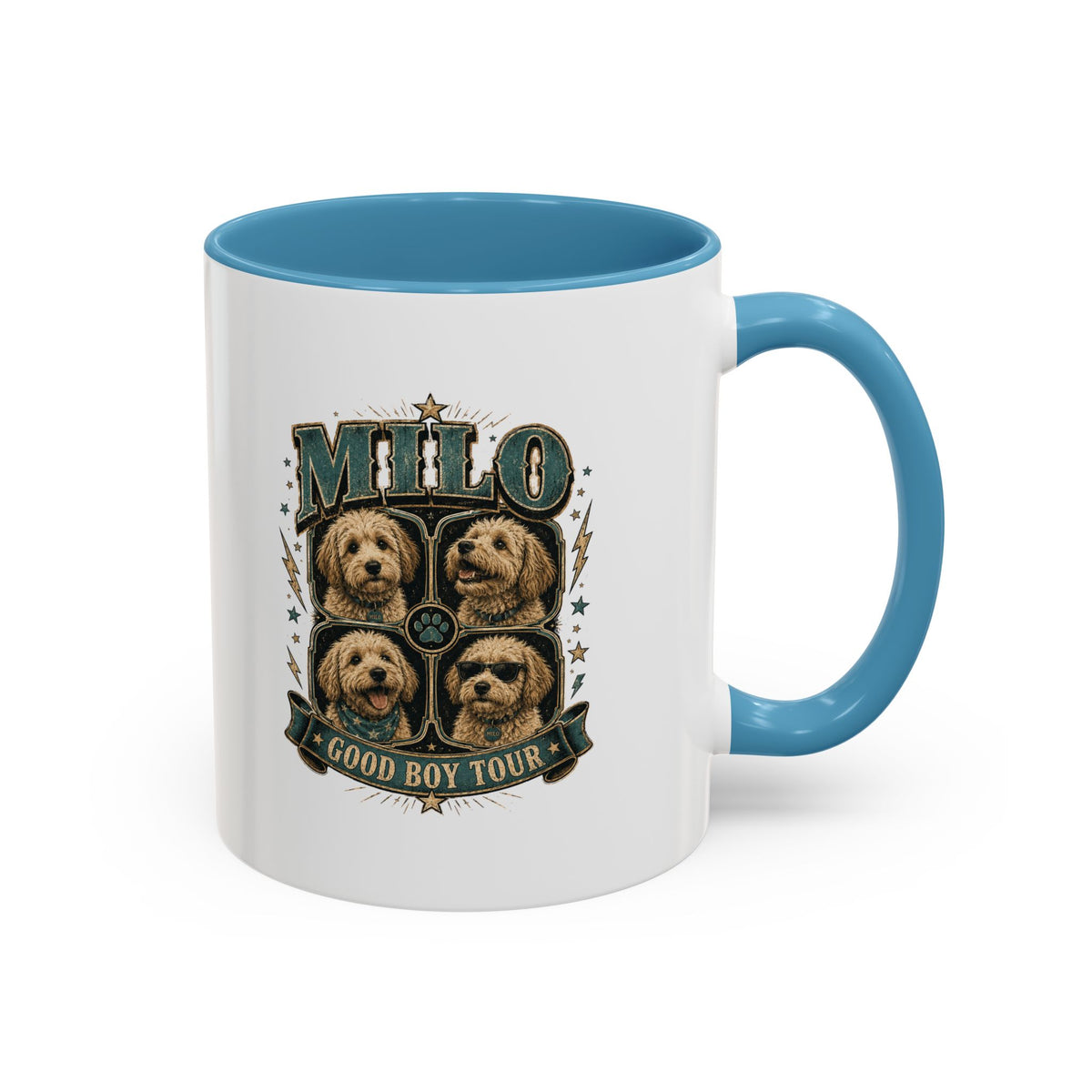 Milo Bailey Dog Dad Mom Milo 'Good Boy Tour' Accent Coffee Mug – Dog Lover