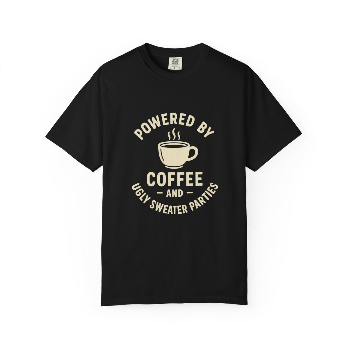 Powered by Coffee T-Shirt — Funny Coffee Lover Tee - Trending Now - October 2026