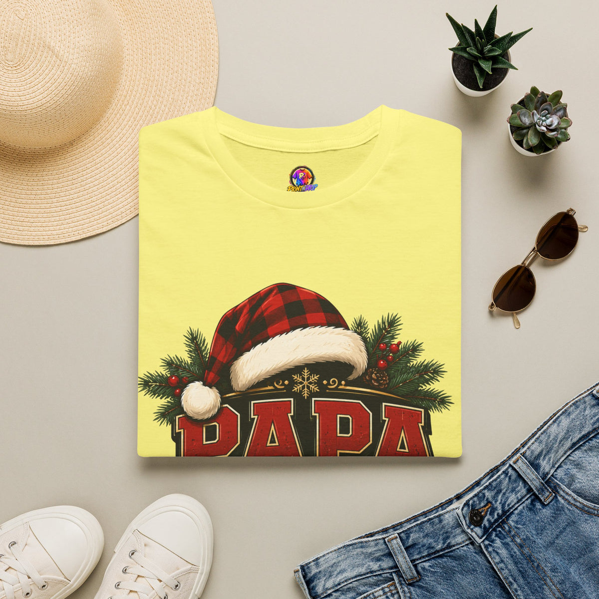 Papa Claus T-Shirt — Festive Holiday Dad Christmas Tee