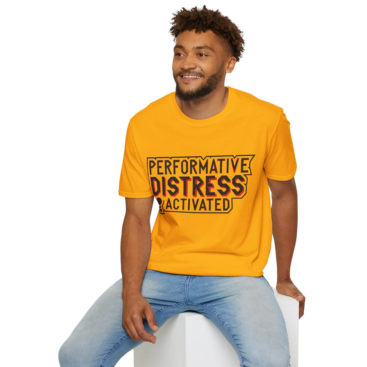 Performative Distress Activated T-Shirt - Trending Now - August 2026