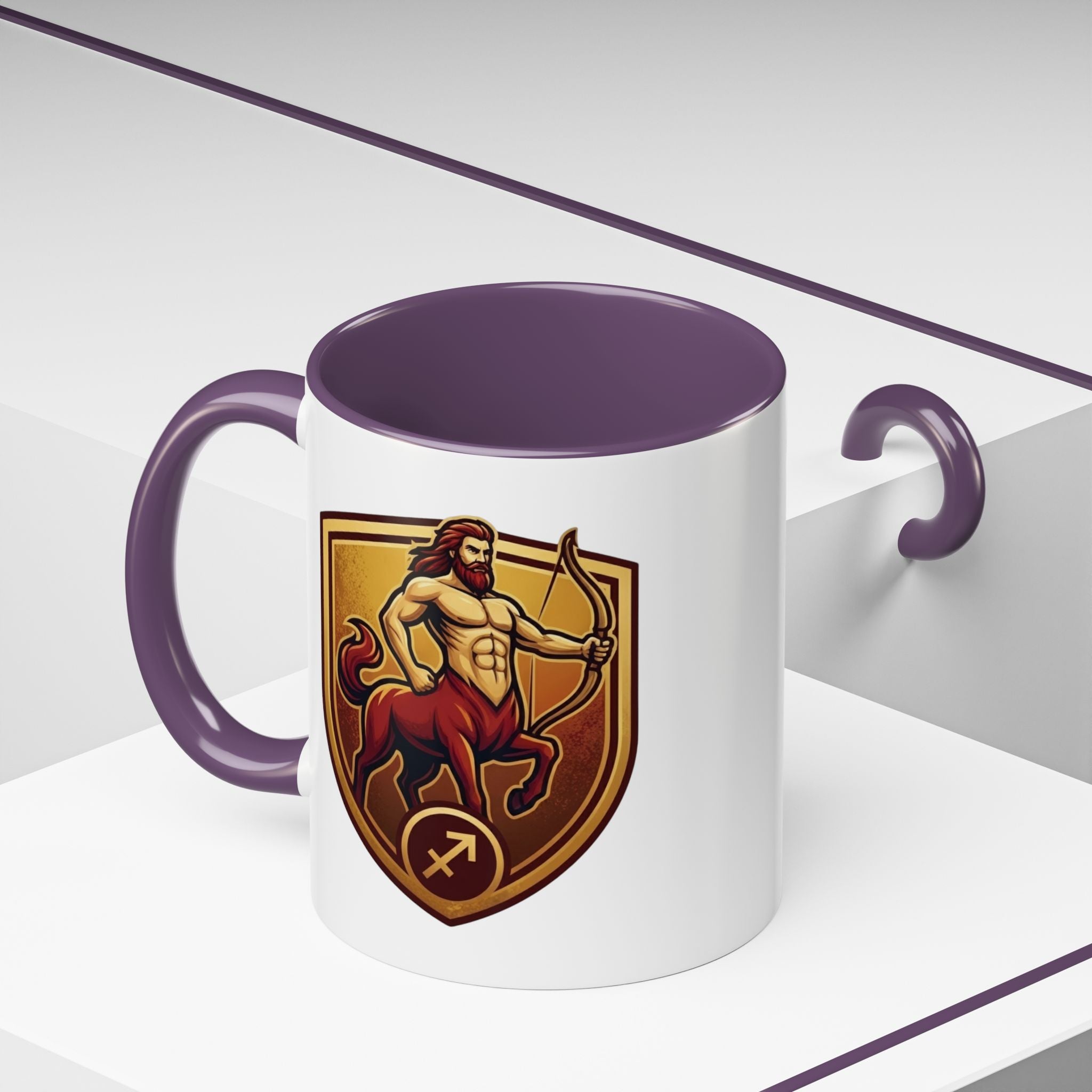 Sagittarius Centaur Coffee Mug — Zodiac Archer Accent Mug (11/15oz)