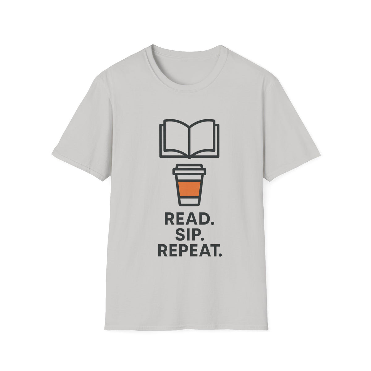 Read Sip Repeat Coffee Cup and Open Book White Graphic Tee - Trending Now - September 2026