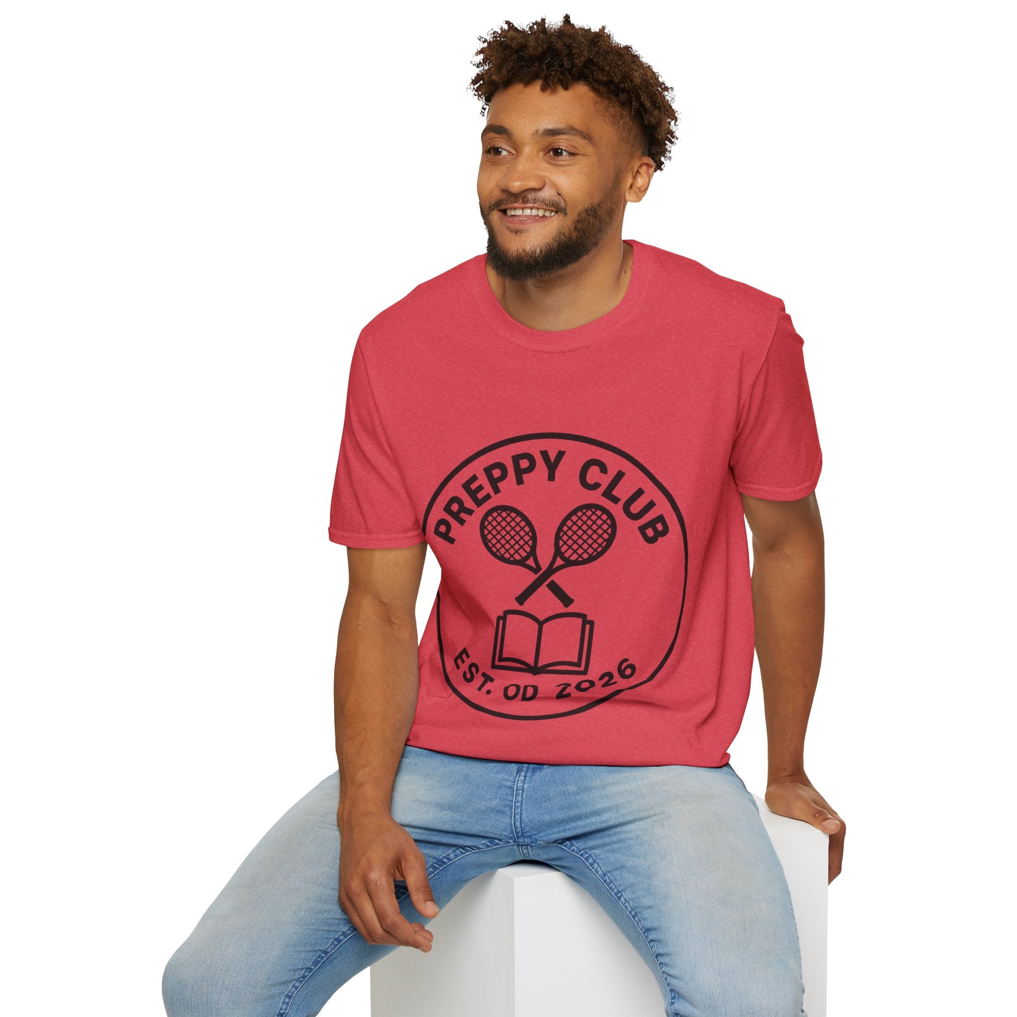Preppy Club Tennis T‑Shirt — 'Preppy Club' Logo Tee (Est. 2026) - Trending Now - August 2026 Trends - Everyday Sporty T-shirt