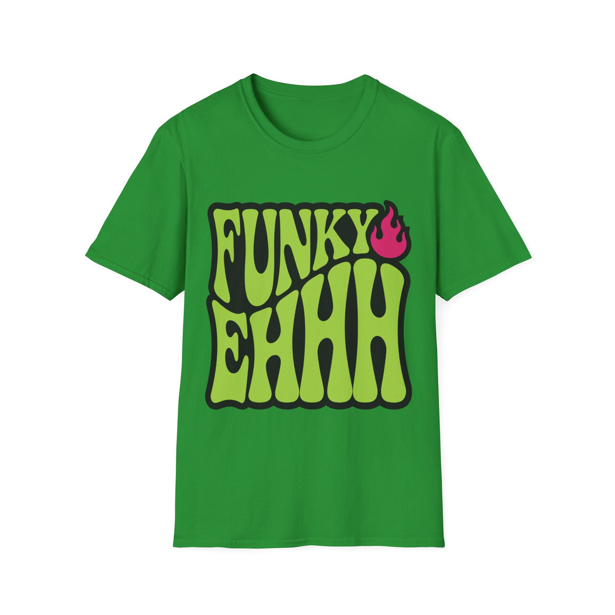 Funky Chili T-Shirt — Retro Psychedelic Green Flame Graphic Tee - Trending Now - August 2026