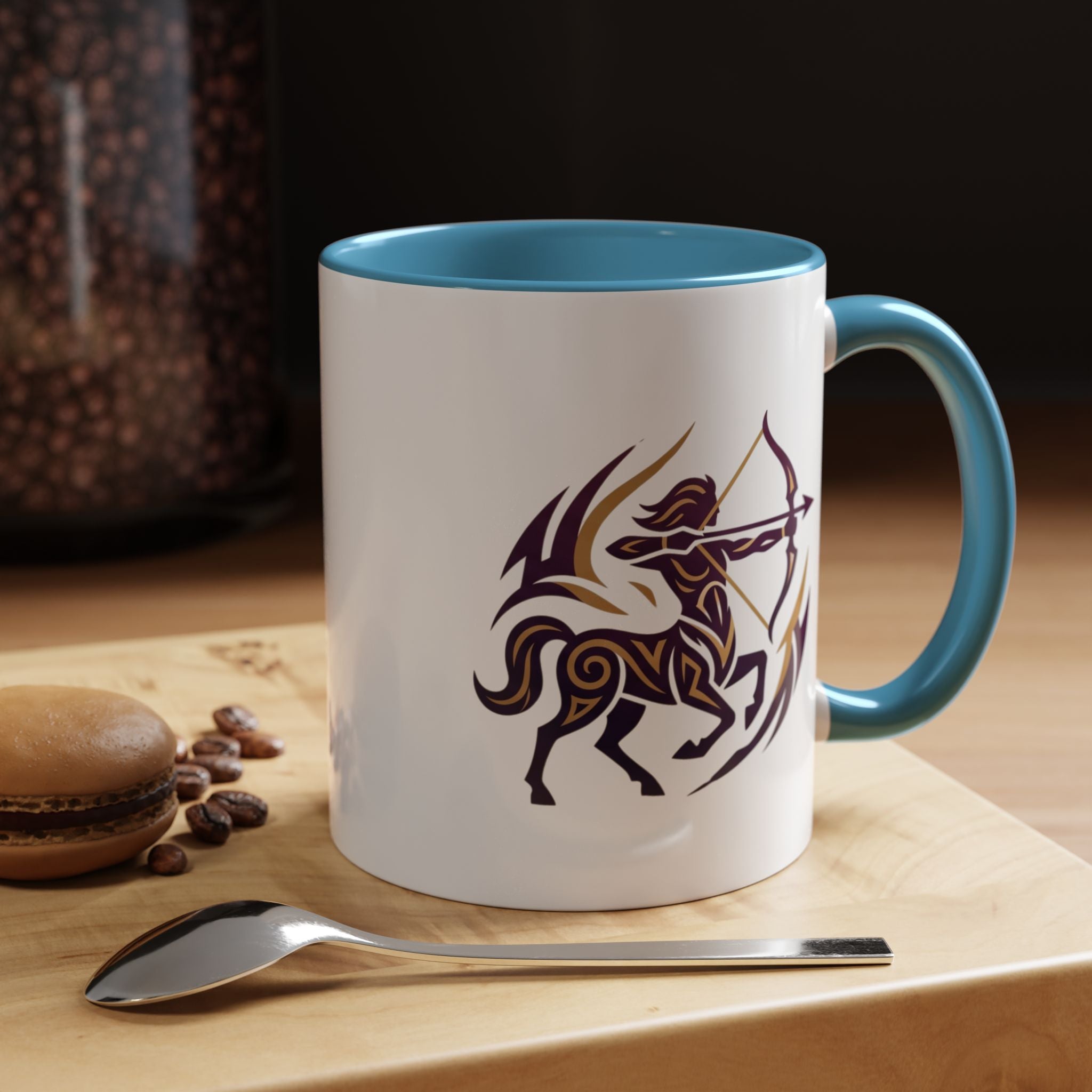 Sagittarius Zodiac Coffee Mug — Archer Centaur Astrology Accent Mug