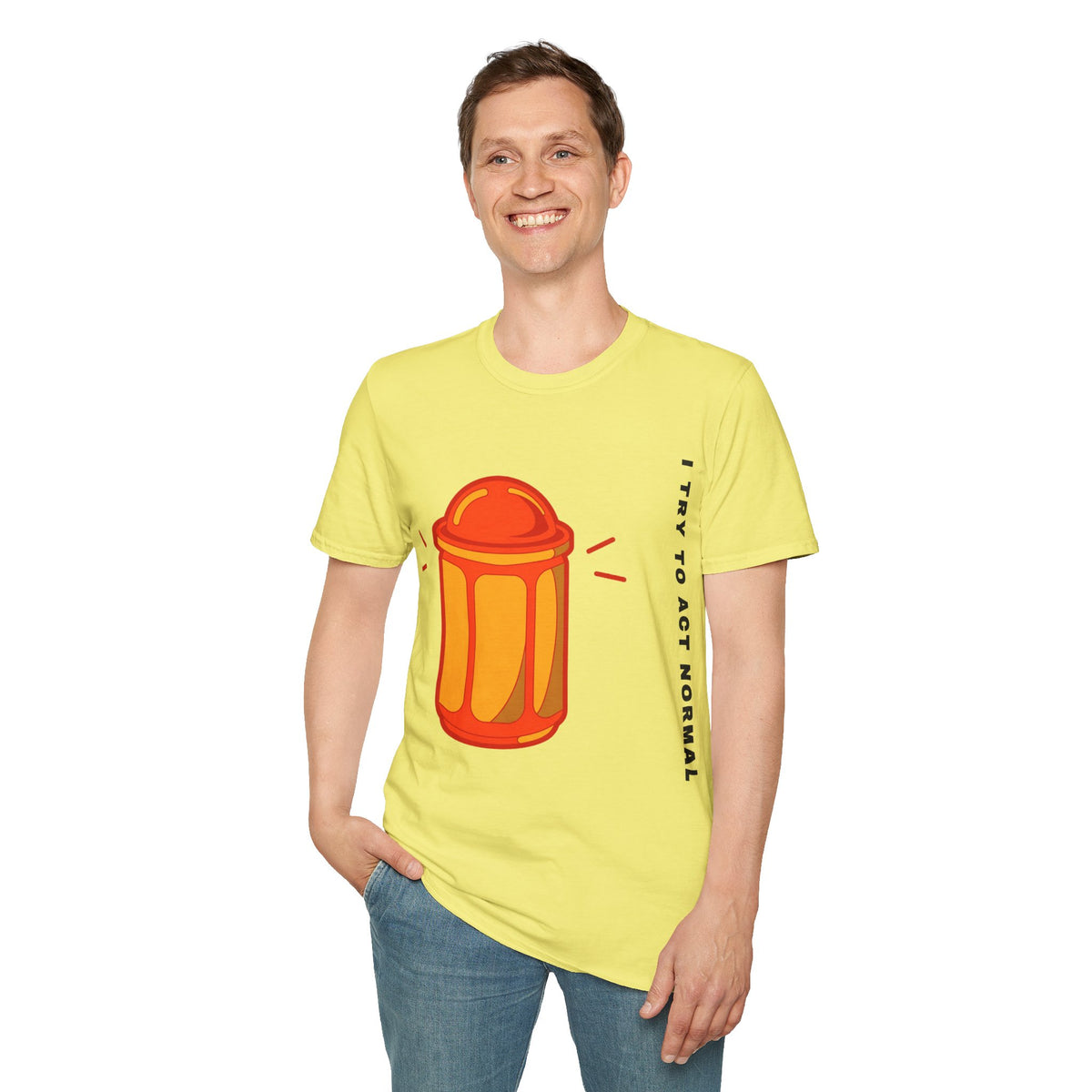 T-Shirt — 'I Try to Be a Grown-Up' Cartoon Fire Hydrant Graphic Tee - Trending Now - September 2026