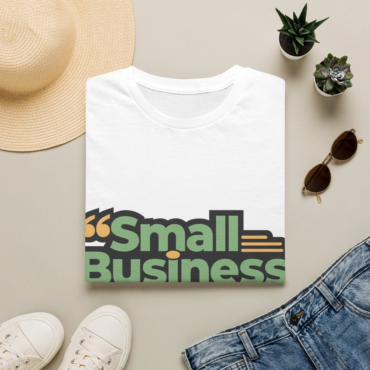 Small Business Owner Energy Retro Earth Tone Tee - Cute Quote Entrepreneur T-Shirt - Trending Now - September 2026