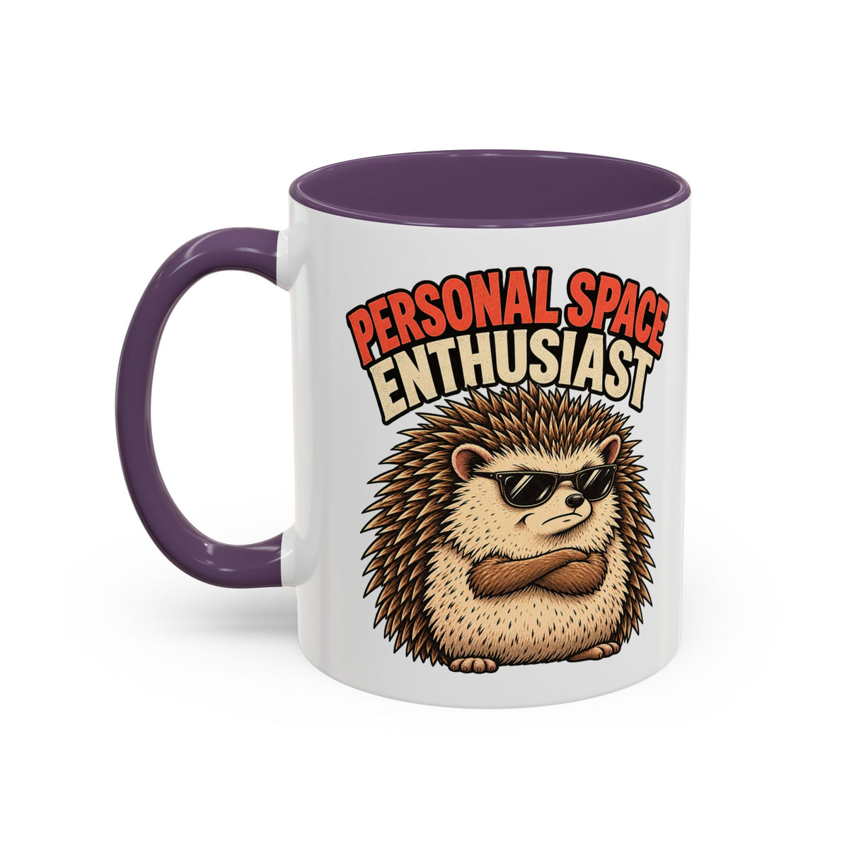 Funny And Witty "Personal Space Enthusiast" Accent Coffee Mug (11, 15oz)