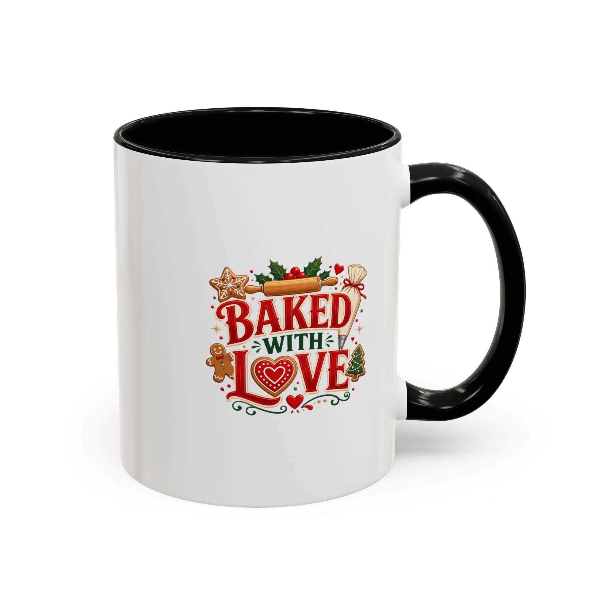 Baked With Love Coffee Mug — Holiday Baking Kitchen Gift