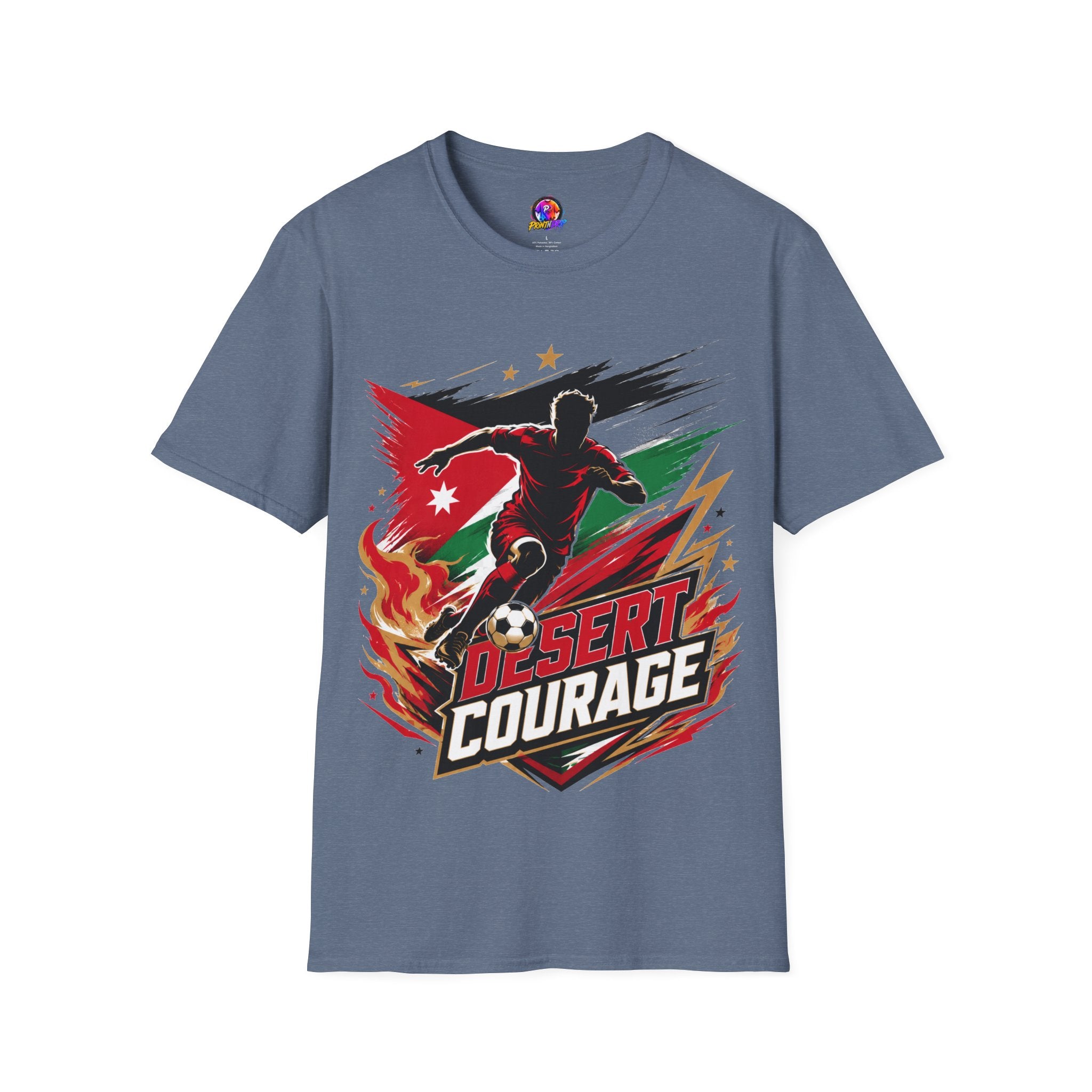 Jordan Soccer T‑Shirt — Desert Courage Flag Design