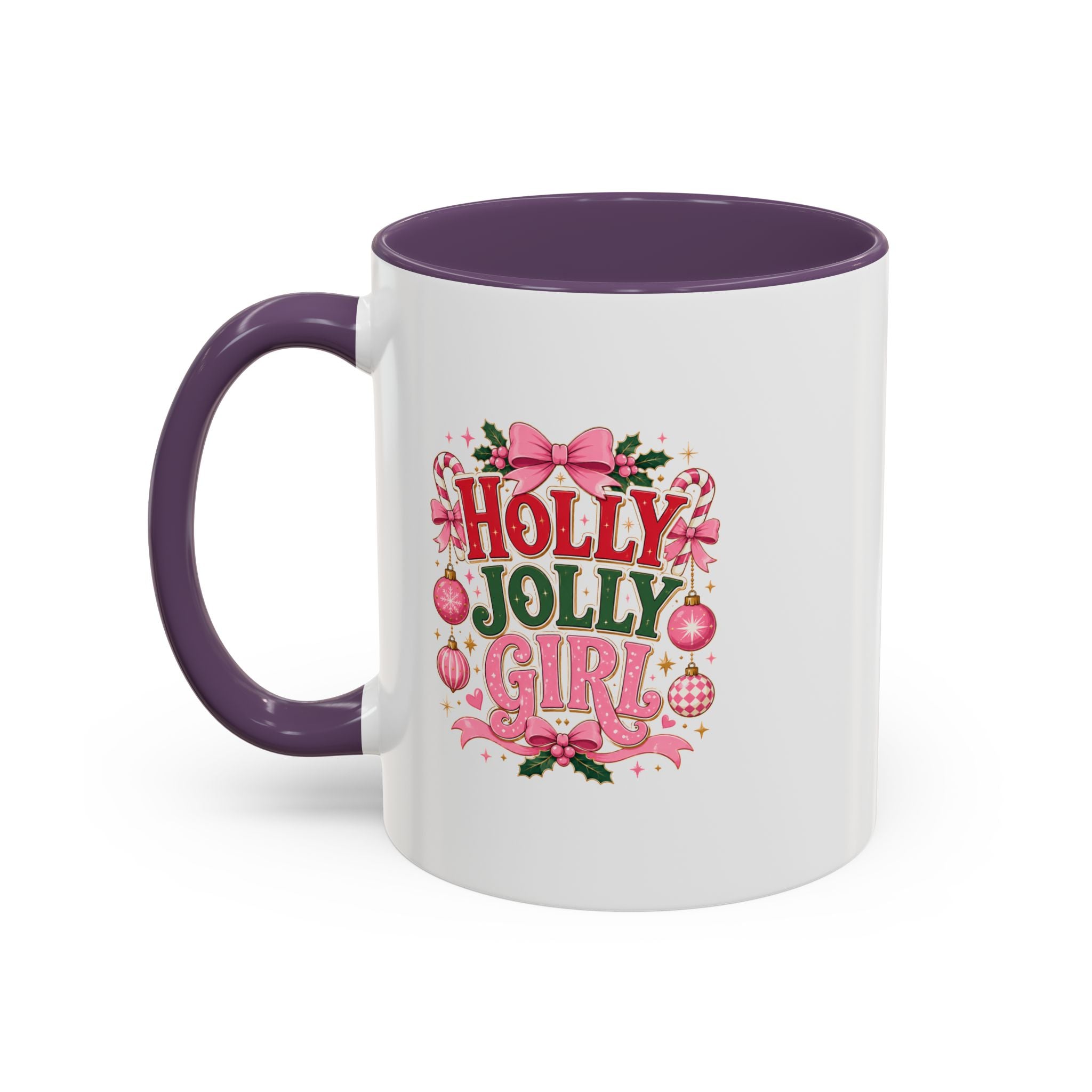 Accent Coffee Mug Holly Jolly Girl