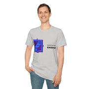 Rose Shield T-Shirt — Abstract Blue Rose Graphic Tee (Accent Text: 'ENERGY') - Trending Now - September 2026