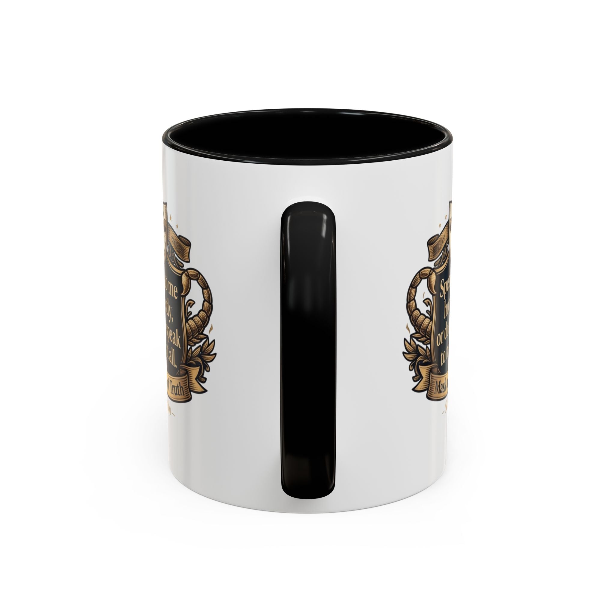 Scorpio Coffee Mug — "Speak to Me Honestly" Zodiac Accent Mug 11oz