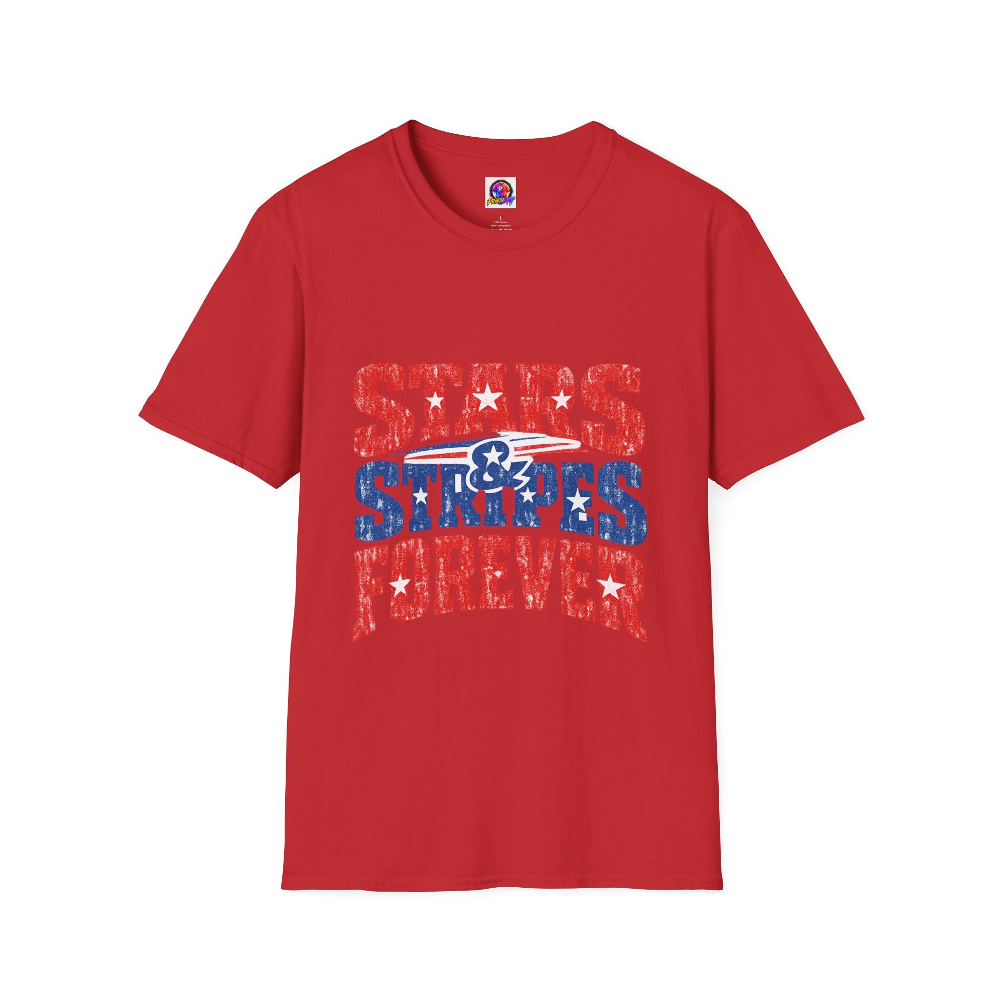 USA Stars & Stripes Forever T-Shirt — Patriotic Red White Blue Graphic Tee