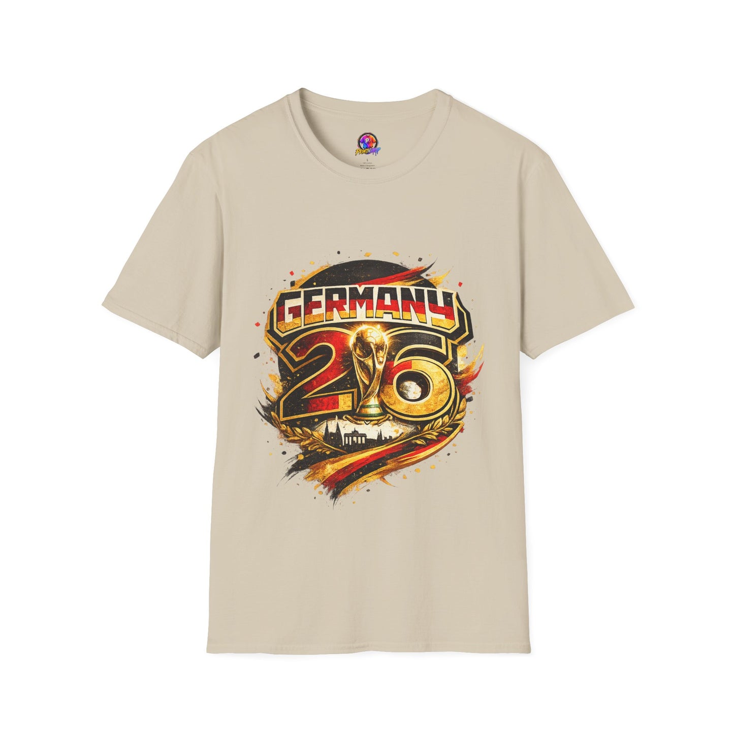 Germany 26 Skull Graphic T‑Shirt — Retro Soccer Fan Tee