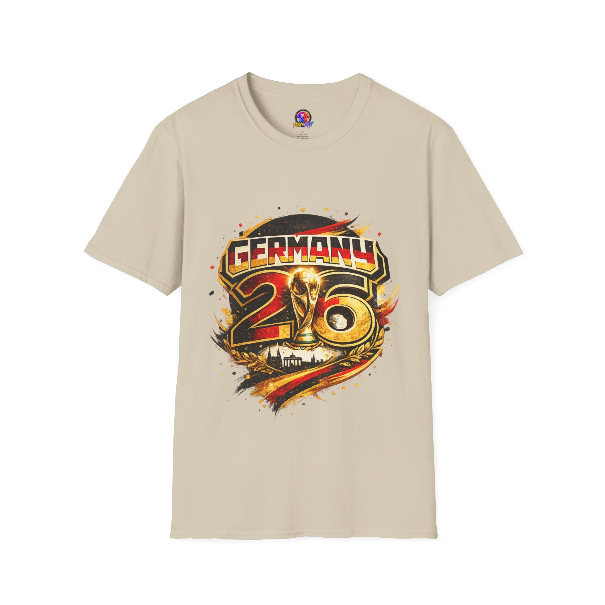 Germany 26 Skull Graphic T‑Shirt — Retro Soccer Fan Tee