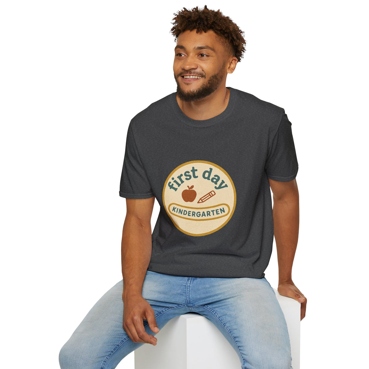 First Day Kindergarten Badge T-Shirt — Cute Back-to-School Tee for Teachers & Parents - Trending Now - August 2026