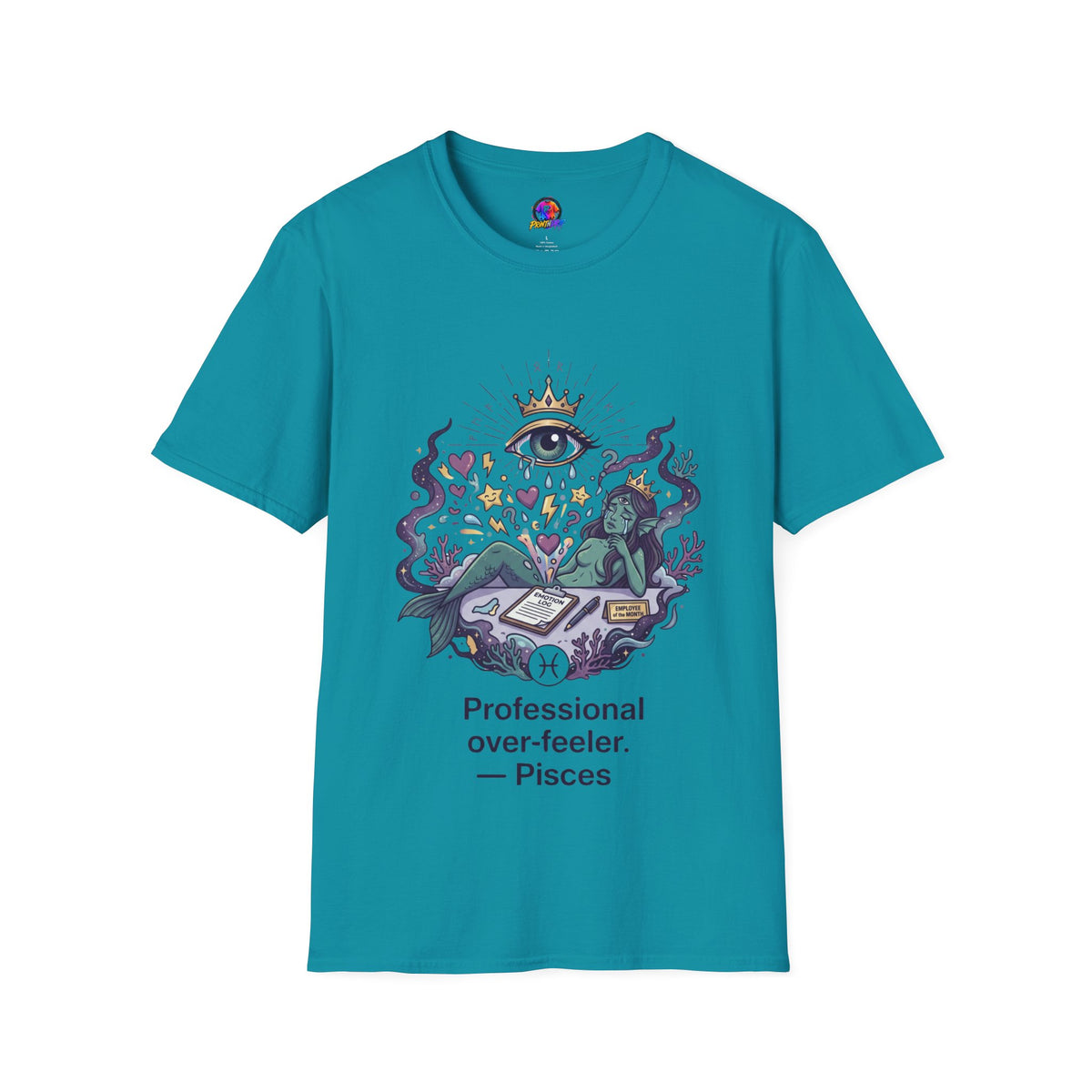 Mystic Eye Graphic T‑Shirt — 'Professional Over‑Feeler' Surreal Tee