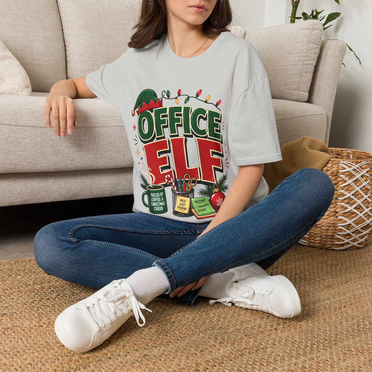 Office Elf T-Shirt — Funny Christmas Work Holiday Tee