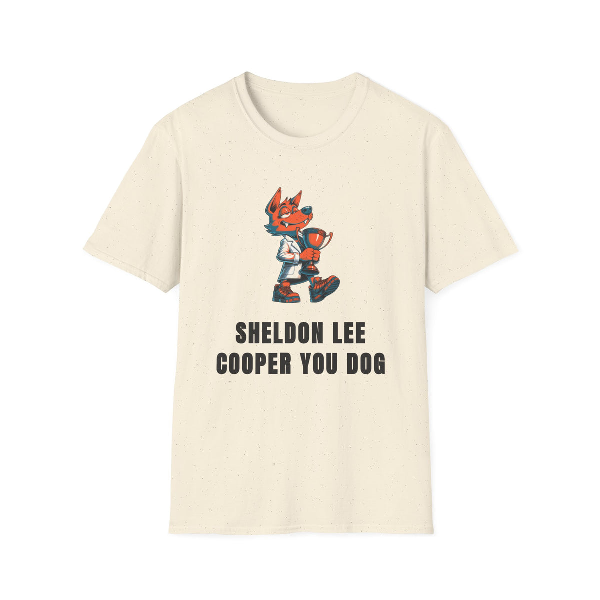 Cute Red Fox Graphic T-Shirt — "Sheldon Lee Cooper You Dog" - Trending Now - September 2026